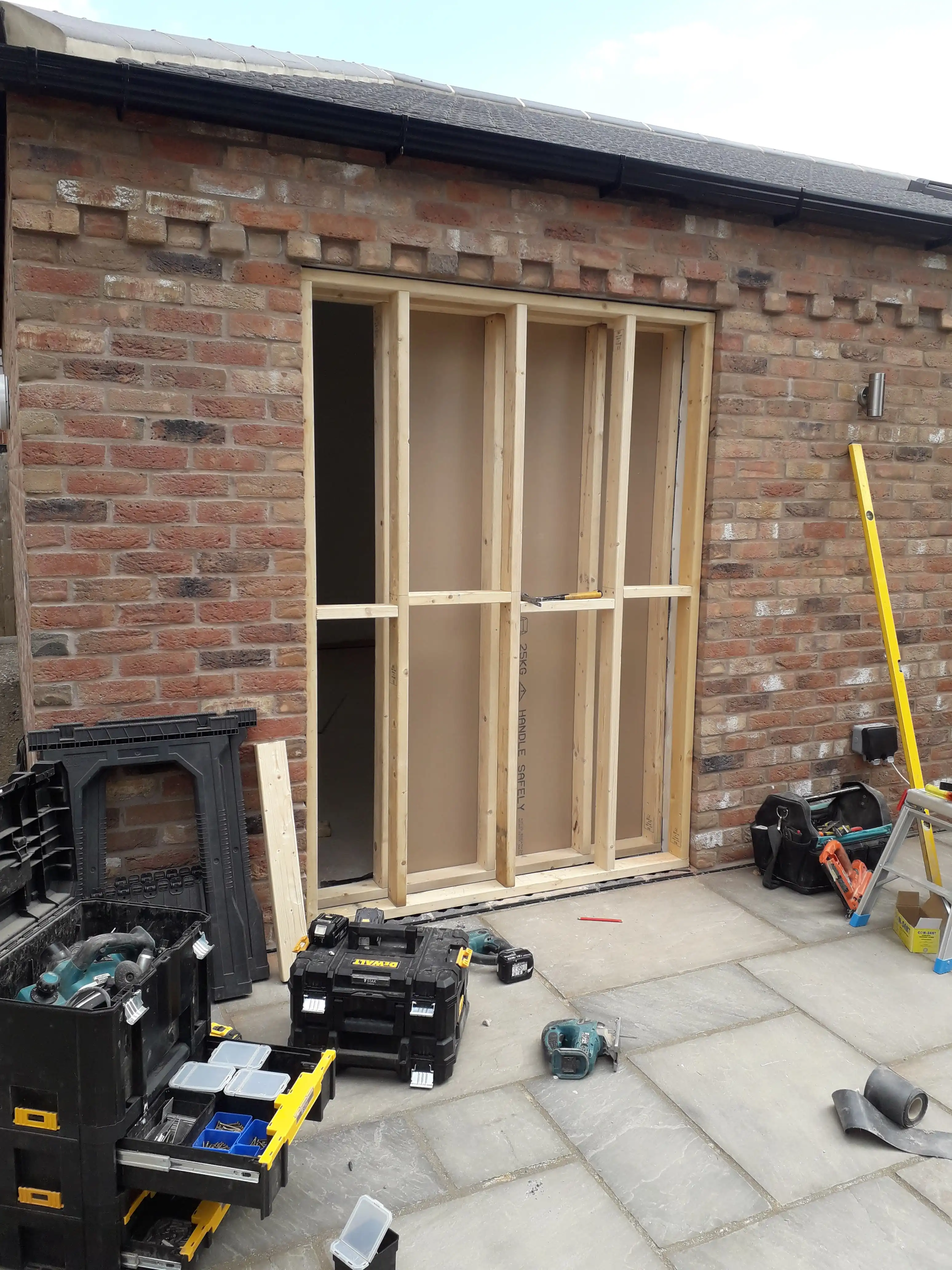 Examples of our company using joinery techniques to construct house extensions, bespoke furniture, wardrobes and media walls.