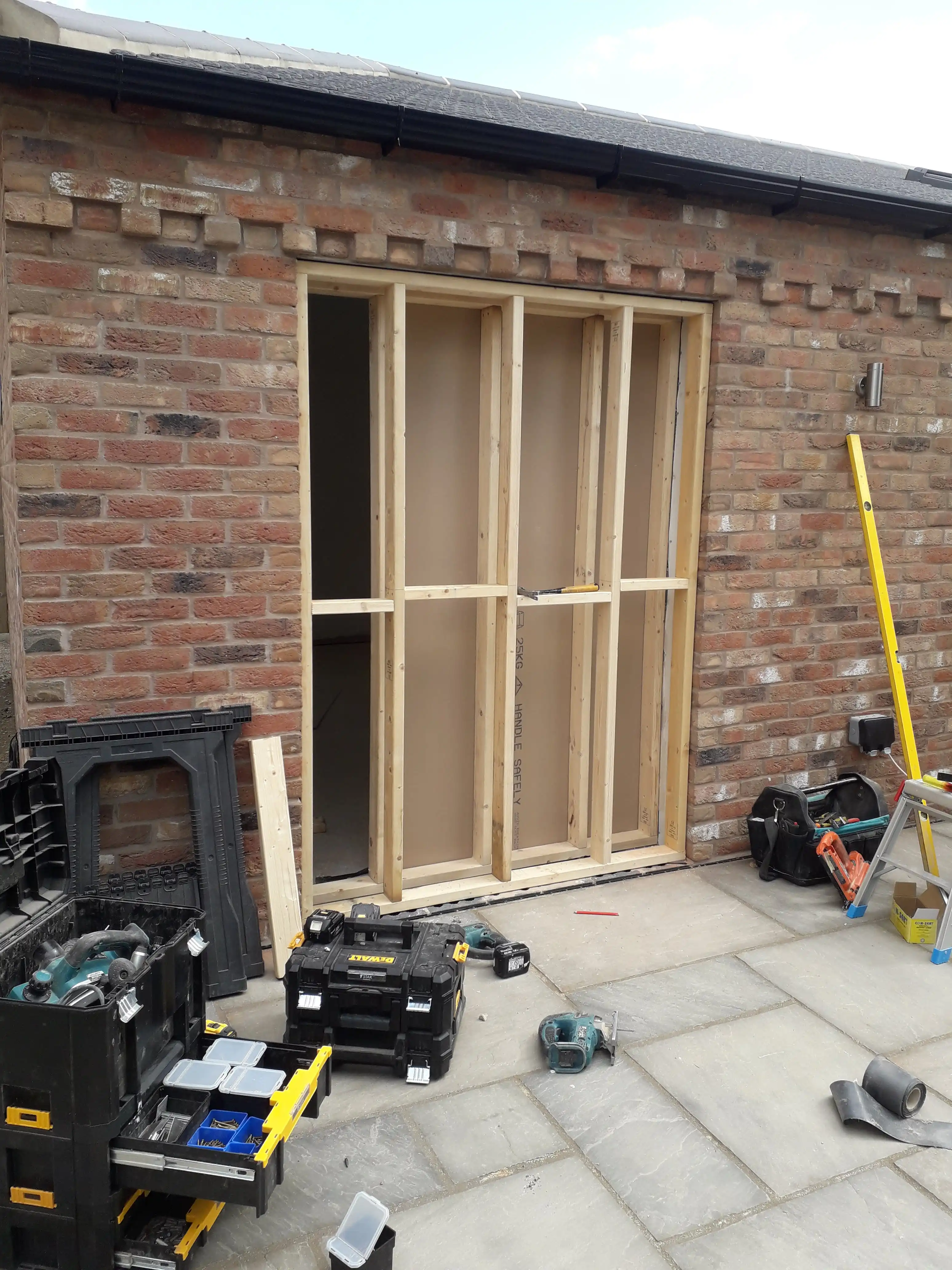 Examples of our company using joinery techniques to construct house extensions, bespoke furniture, wardrobes and media walls.