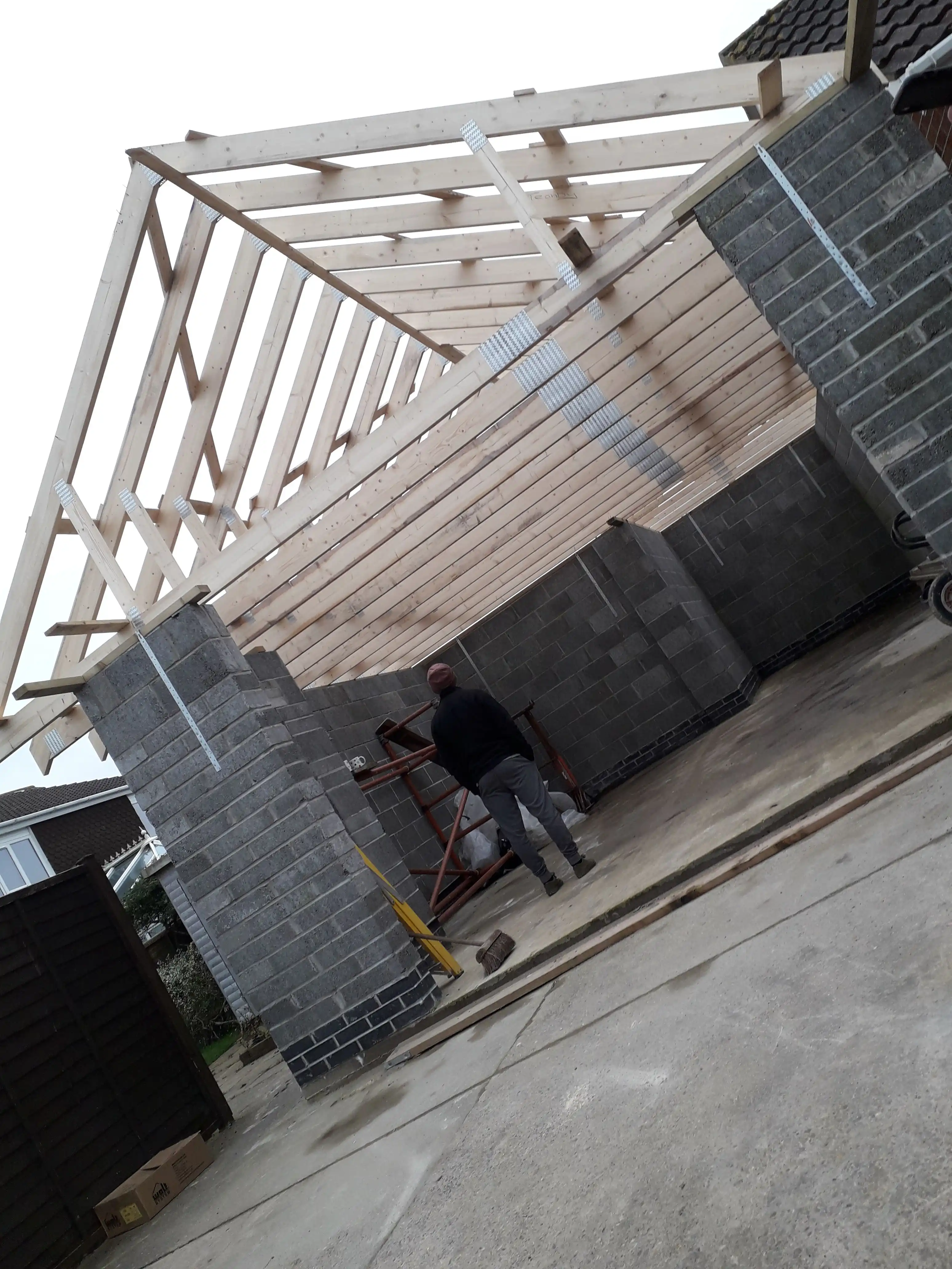 Examples of our company using joinery techniques to construct house extensions, bespoke furniture, wardrobes and media walls.