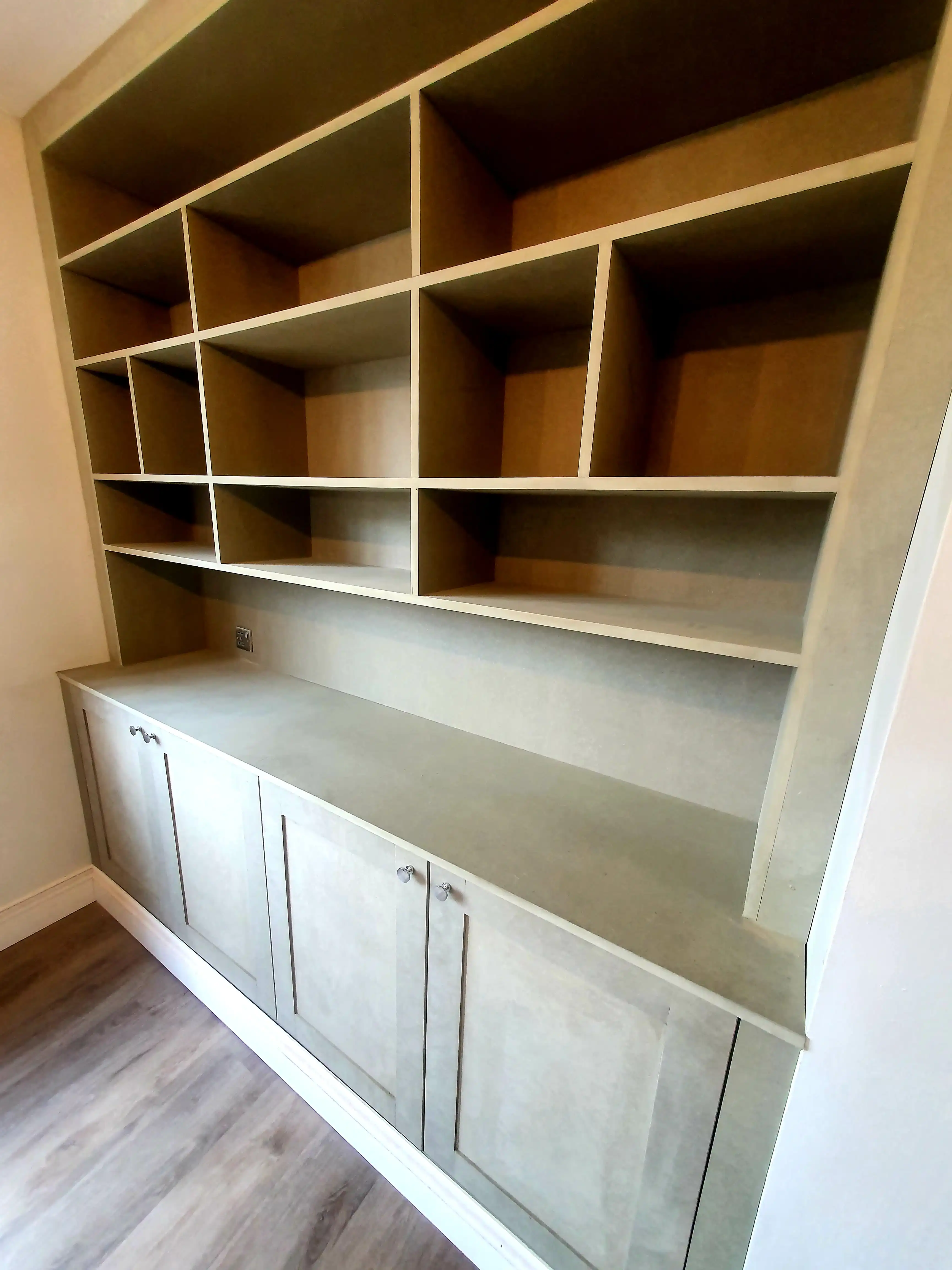 Examples of our company using joinery techniques to construct house extensions, bespoke furniture, wardrobes and media walls.