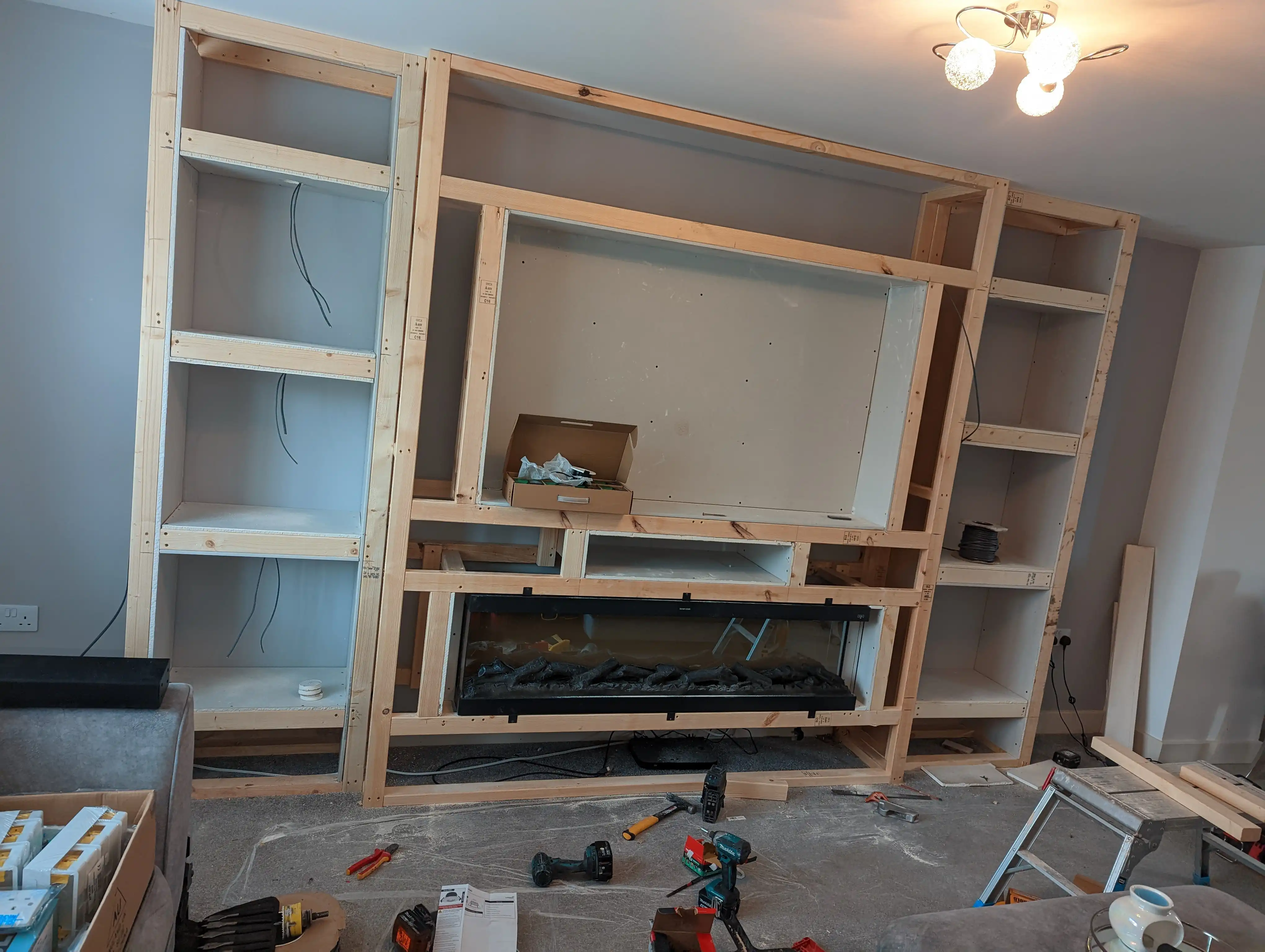 Examples of our company using joinery techniques to construct house extensions, bespoke furniture, wardrobes and media walls.