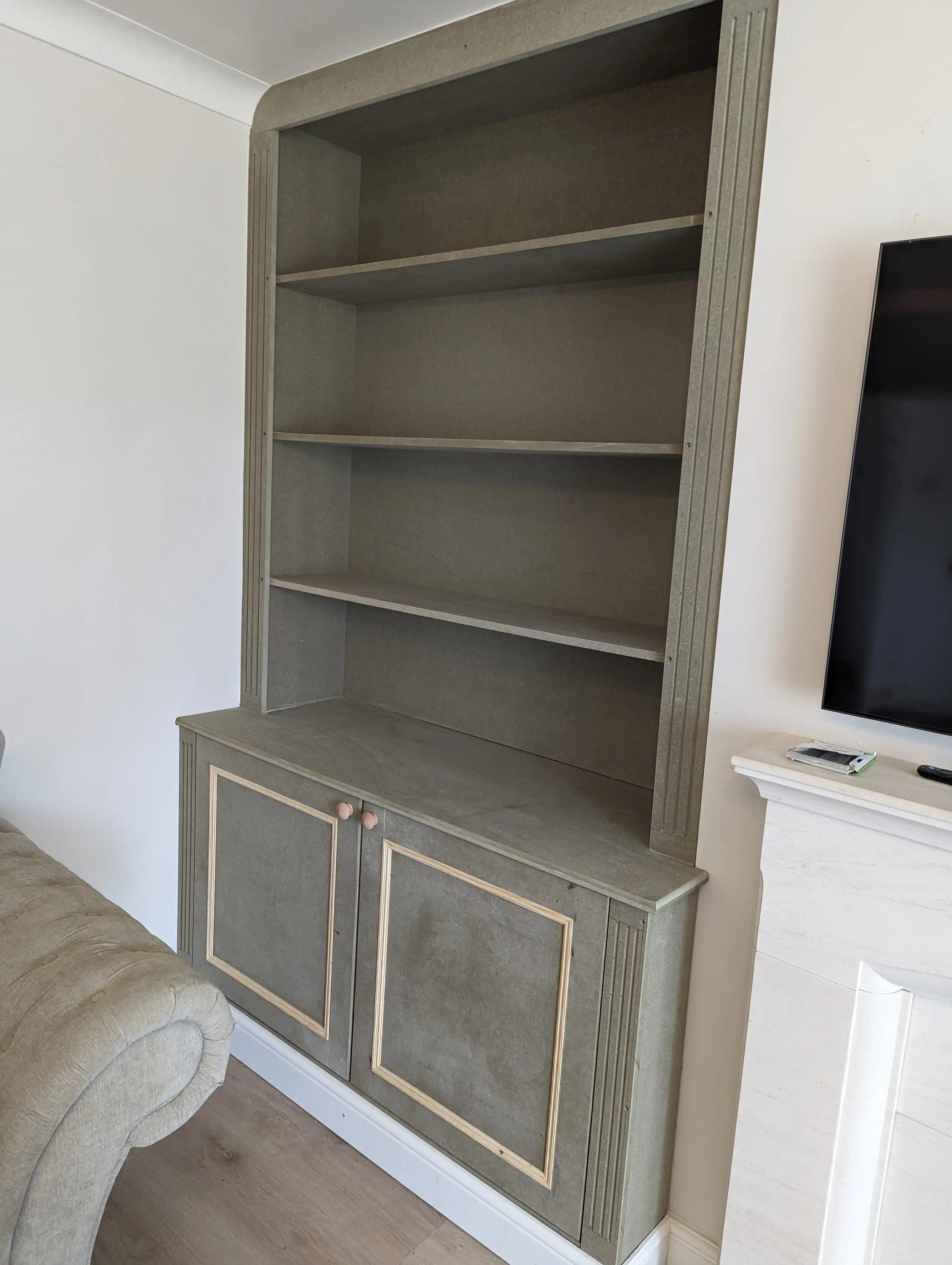 Examples of our company using joinery techniques to construct house extensions, bespoke furniture, wardrobes and media walls.