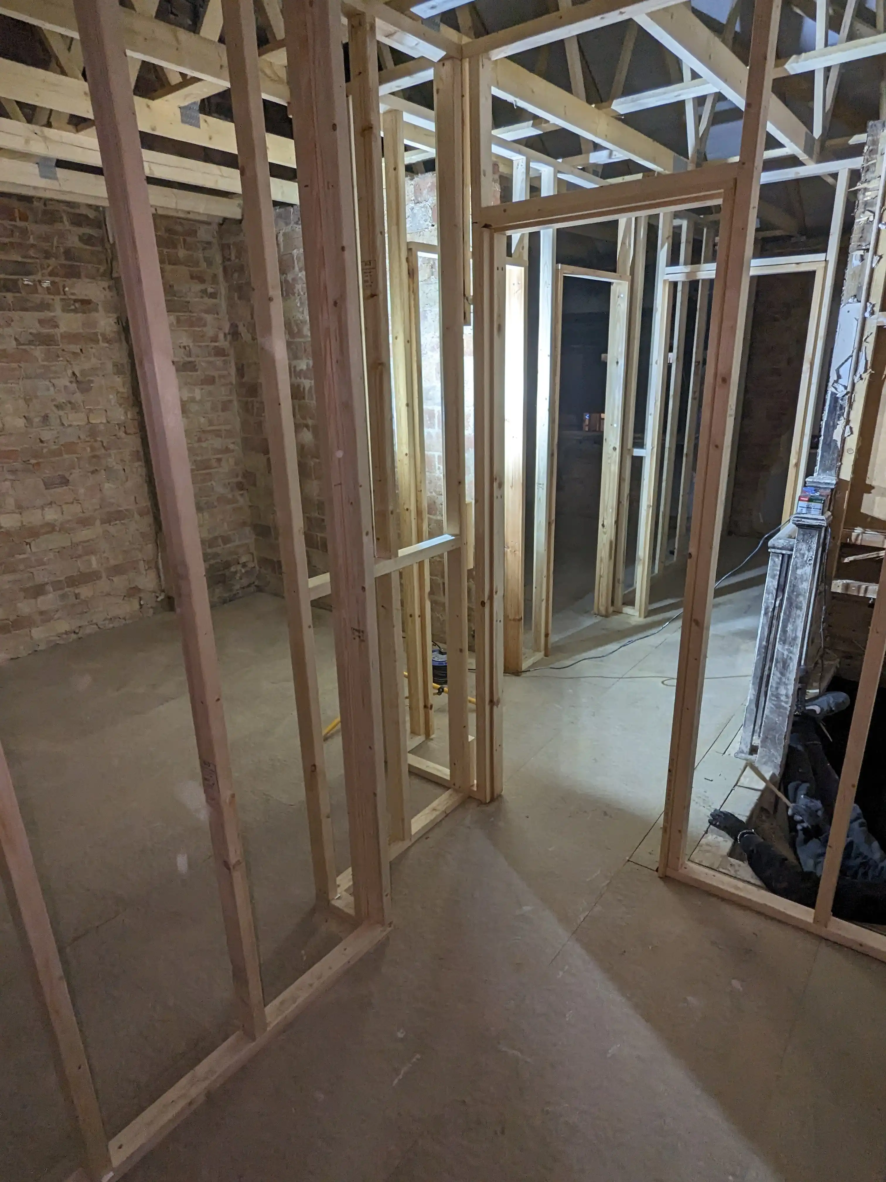 Examples of our company using joinery techniques to construct house extensions, bespoke furniture, wardrobes and media walls.